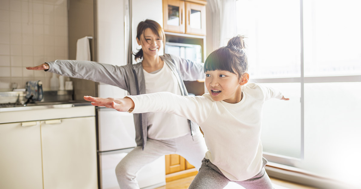 5 fun exercises with your kid